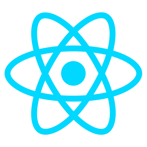 Logo React - Frontend Development untuk jasa pembuatan aplikasi dan website di Indonesia